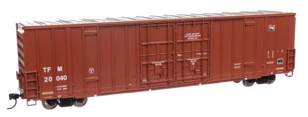 WalthersMainline 910-3035 HO 60' High Cube Plate F Boxcar - Ready to Run - Transportacion Ferroviaria Mexicana