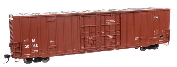 WalthersMainline 910-3036 HO 60' High Cube Plate F Boxcar - Ready to Run - Transportacion Ferroviaria Mexicana