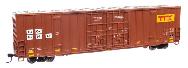 WalthersMainline 910-3038 HO 60' High Cube Plate F Boxcar - Ready to Run - TTX TBOX