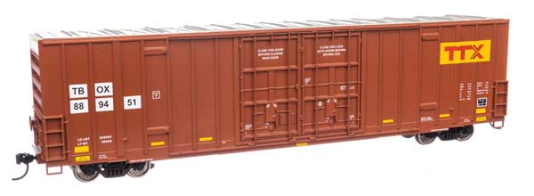 WalthersMainline 910-3038 HO 60' High Cube Plate F Boxcar - Ready to Run - TTX TBOX