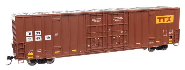 WalthersMainline 910-3040 HO 60' High Cube Plate F Boxcar - Ready to Run - TTX TBOX