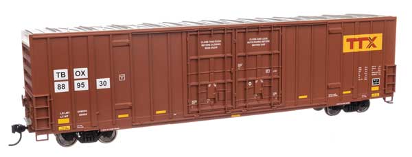 WalthersMainline 910-3041 HO 60' High Cube Plate F Boxcar - Ready to Run - TTX TBOX