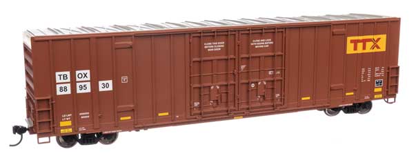 WalthersMainline 910-3041 HO 60' High Cube Plate F Boxcar - Ready to Run - TTX TBOX