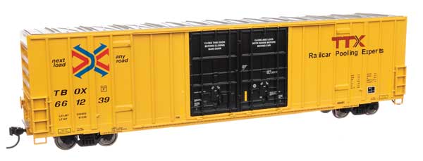 WalthersMainline 910-3043 HO 60' High Cube Plate F Boxcar - Ready to Run - TTX