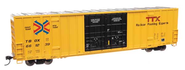 WalthersMainline 910-3043 HO 60' High Cube Plate F Boxcar - Ready to Run - TTX