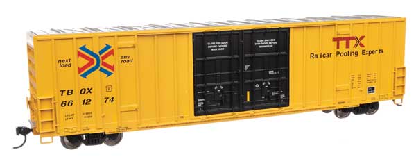 WalthersMainline 910-3044 HO 60' High Cube Plate F Boxcar - Ready to Run - TTX