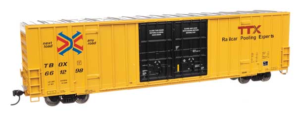 WalthersMainline 910-3045 HO 60' High Cube Plate F Boxcar - Ready to Run - TTX