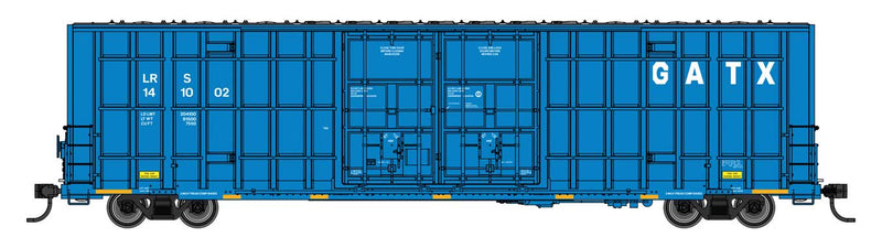 PREORDER Walthers Mainline HO 910-3105 60' High Cube Plate F Horizontal Post Boxcar, GATX Leasing LRS