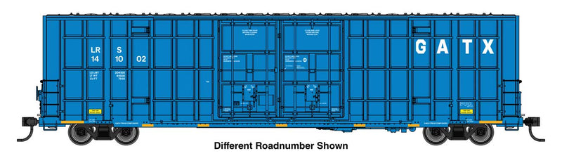 PREORDER Walthers Mainline HO 910-3107 60' High Cube Plate F Horizontal Post Boxcar, GATX Leasing LRS