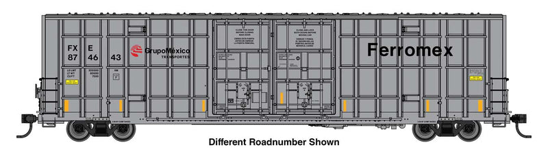 PREORDER Walthers Mainline HO 910-3110 60' High Cube Plate F Horizontal Post Boxcar, Ferromex