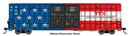 PREORDER Walthers Mainline HO 910-3153 60' High Cube Plate F Horizontal Post Boxcar, 250th Anniversary TTX