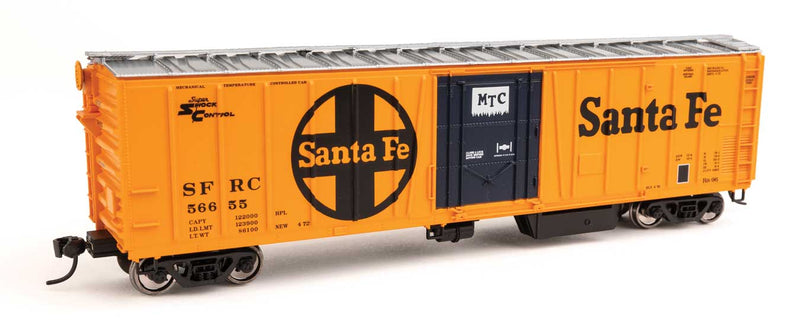 WalthersMainline 910-3775 HO 50' AAR Mechanical Refrigerator Car - Ready-to-Run -- Santa Fe