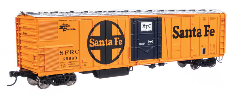 WalthersMainline 910-3777 HO 50' AAR Mechanical Refrigerator Car - Ready-to-Run -- Santa Fe