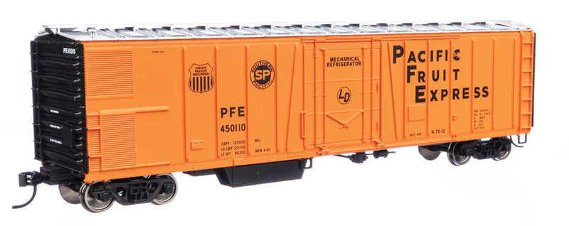 WalthersMainline 910-3792 HO 50' AAR Mechanical Refrigerator Car - Ready-to-Run -- Pacific Fruit Express(TM)