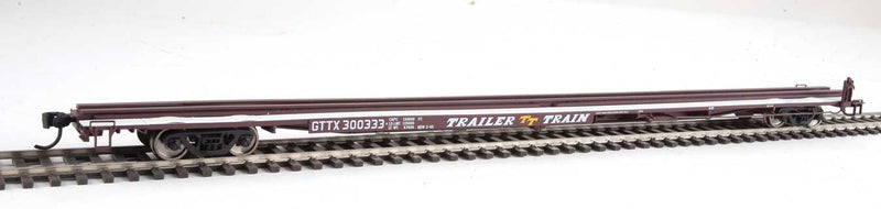 WalthersMainline 910-5516 85' General American G85 Flatcar - Ready to Run -- GTTX (Brown)