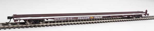 WalthersMainline 910-5518 85' General American G85 Flatcar - Ready to Run -- GTTX (Brown)