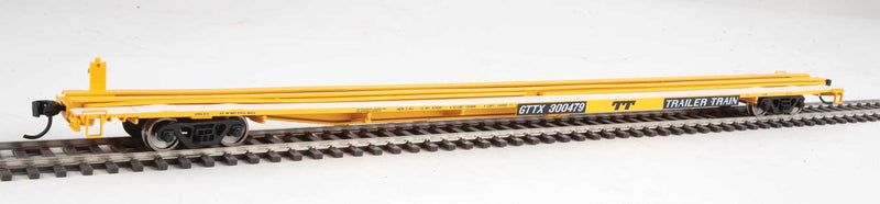 WalthersMainline 910-5520 85' General American G85 Flatcar - Ready to Run -- GTTX (Yellow)