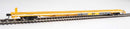 WalthersMainline 910-5521 85' General American G85 Flatcar - Ready to Run -- GTTX (Yellow)