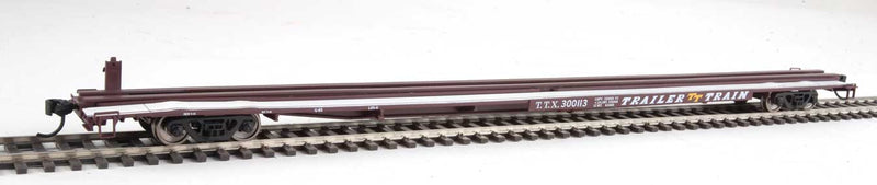 WalthersMainline 910-5536 85' General American G85 Flatcar - Ready to Run -- TTX (Brown)