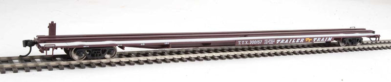 WalthersMainline 910-5537 85' General American G85 Flatcar - Ready to Run -- TTX (Brown)