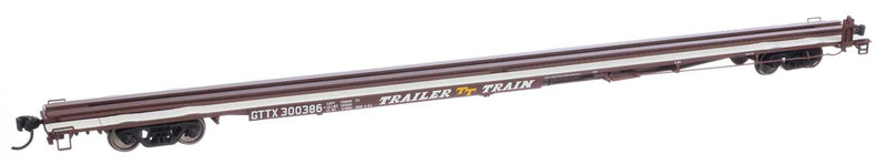 WalthersMainline 910-5553 85' General American G85 Flatcar - Ready to Run -- GTTX (Brown)