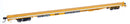WalthersMainline 910-5558 85' General American G85 Flatcar - Ready to Run -- GTTX (Yellow)