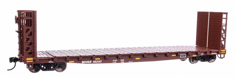 WalthersMainline 910-5922 53' GSC Bulkhead Flatcar - Ready to Run -- BNSF