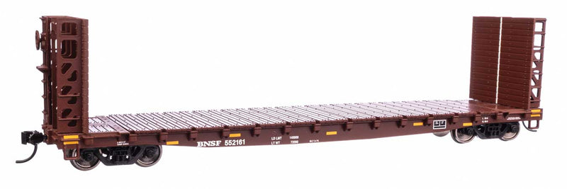 WalthersMainline 910-5924 53' GSC Bulkhead Flatcar - Ready to Run -- BNSF