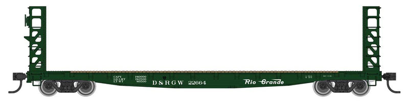 WalthersMainline 910-5926 53' GSC Bulkhead Flatcar - Ready to Run -- Denver & Rio Grande Western(TM)