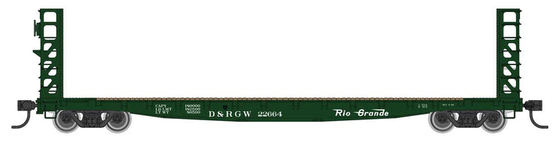 WalthersMainline 910-5925 53' GSC Bulkhead Flatcar - Ready to Run -- Denver & Rio Grande Western(TM)