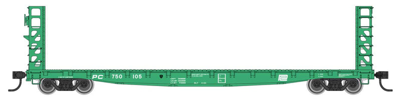 WalthersMainline 910-5935 53' GSC Bulkhead Flatcar - Ready to Run -- Penn Central