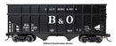 PREORDER Walthers Mainline HO 910-6812 36' Wood Chip Hopper, Baltimore & Ohio