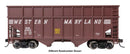PREORDER Walthers Mainline HO 910-6822 36' Wood Chip Hopper, Western Maryland