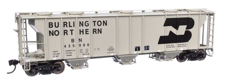 WalthersMainline 910-7043 HO 50' Pullman-Standard PS-2 2893 3-Bay Covered Hopper - Ready to Run - Burlington Northern