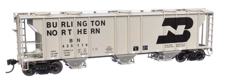 WalthersMainline 910-7044 HO 50' Pullman-Standard PS-2 2893 3-Bay Covered Hopper - Ready to Run - Burlington Northern