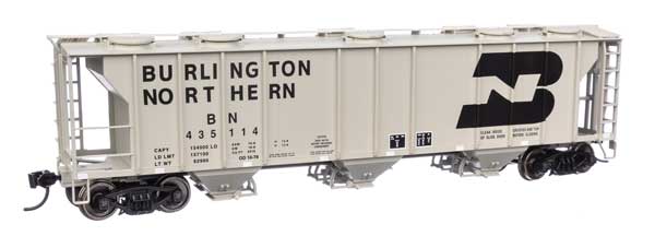 WalthersMainline 910-7044 HO 50' Pullman-Standard PS-2 2893 3-Bay Covered Hopper - Ready to Run - Burlington Northern