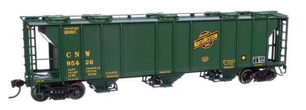 WalthersMainline 910-7048 HO 50' Pullman-Standard PS-2 2893 3-Bay Covered Hopper - Ready to Run - Chicago & North Western(TM)