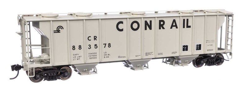 WalthersMainline 910-7052 HO 50' Pullman-Standard PS-2 2893 3-Bay Covered Hopper - Ready to Run - Conrail