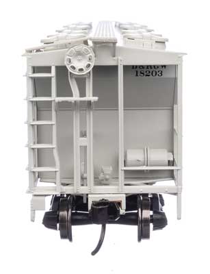 WalthersMainline 910-7054 HO 50' Pullman-Standard PS-2 2893 3-Bay Covered Hopper - Ready to Run - Denver & Rio Grande Western(TM)