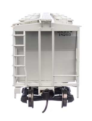 WalthersMainline 910-7054 HO 50' Pullman-Standard PS-2 2893 3-Bay Covered Hopper - Ready to Run - Denver & Rio Grande Western(TM)