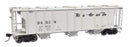 WalthersMainline 910-7055 HO 50' Pullman-Standard PS-2 2893 3-Bay Covered Hopper - Ready to Run - Denver & Rio Grande Western(TM)