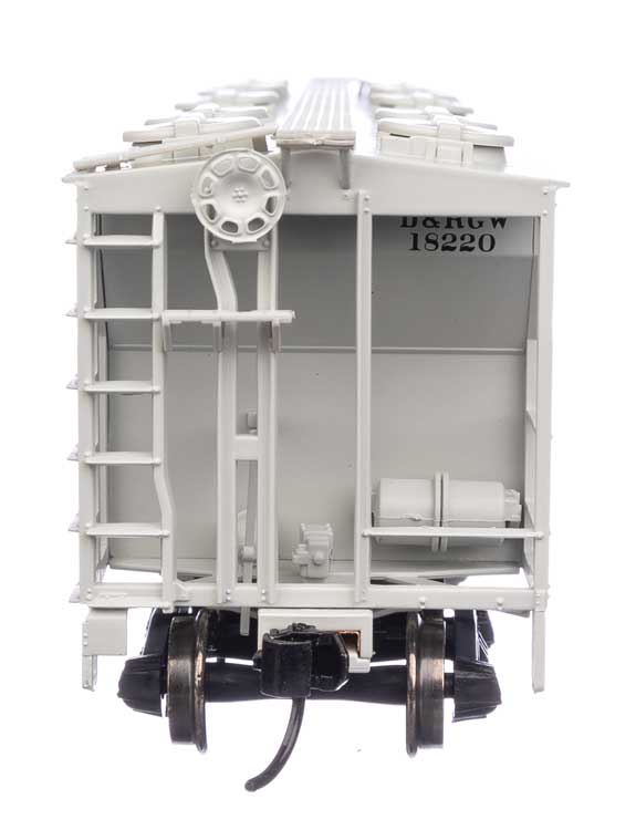 WalthersMainline 910-7056 HO 50' Pullman-Standard PS-2 2893 3-Bay Covered Hopper - Ready to Run - Denver & Rio Grande Western(TM)