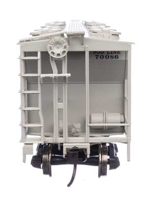 WalthersMainline 910-7057 HO 50' Pullman-Standard PS-2 2893 3-Bay Covered Hopper - Ready to Run - Soo Line