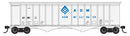 PREORDER Walthers Mainline HO 910-7219 50' 2-Bay Airslide Covered Hopper, Archer-Daniels-Midland ADMX
