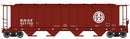 PREORDER Walthers Mainline HO 910-7227 50' 2-Bay Airslide Covered Hopper, Chessie System C&O