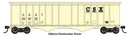 PREORDER Walthers Mainline HO 910-7232 50' 2-Bay Airslide Covered Hopper, CSX