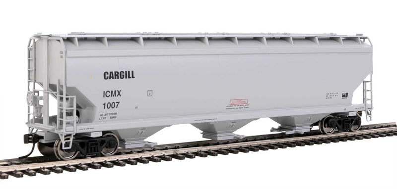 WalthersMainline 910-7725 60' NSC 5150 3-Bay Covered Hopper - Ready to Run -- Cargill ICMX