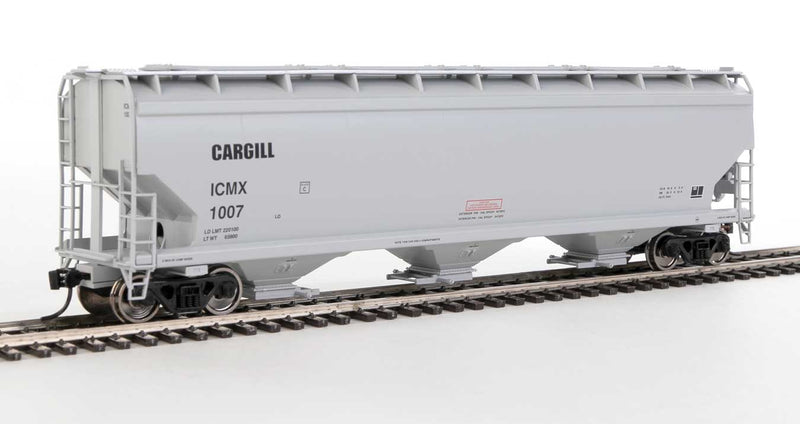WalthersMainline 910-7725 60' NSC 5150 3-Bay Covered Hopper - Ready to Run -- Cargill ICMX