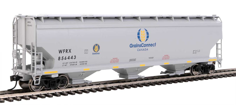 WalthersMainline 910-7729 60' NSC 5150 3-Bay Covered Hopper - Ready to Run -- GrainsConnect WFRX