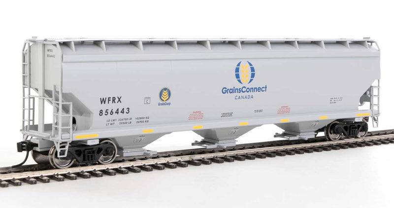 WalthersMainline 910-7729 60' NSC 5150 3-Bay Covered Hopper - Ready to Run -- GrainsConnect WFRX